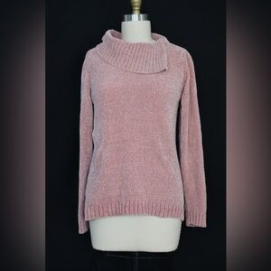 Cozy Pink Turtleneck Sweater